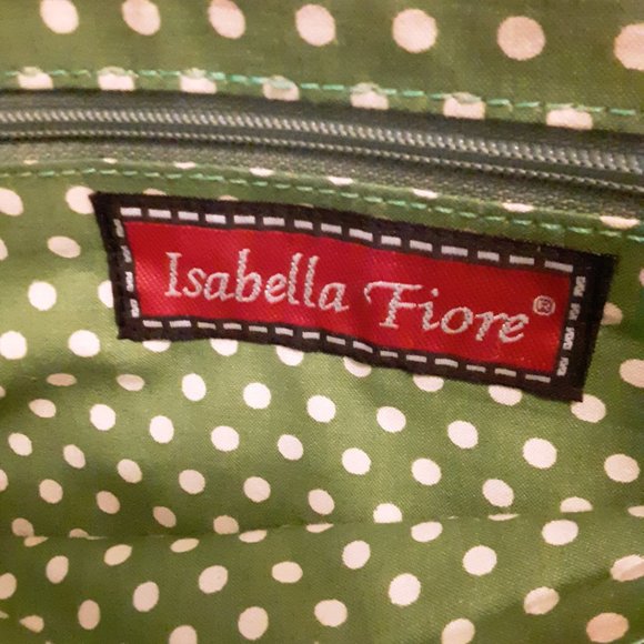 Vintage Isabella Fiore Black Rose Floral Purse Lowest Price - Picture 9 of 9